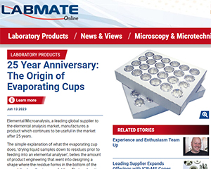 Evaporating cups from Elemental Microanalysis feature in LabMate